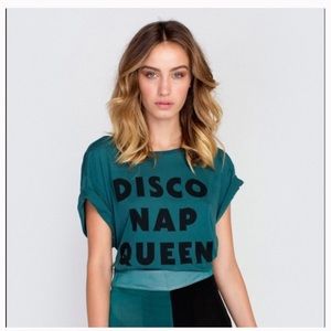 Wildfox Disco Nap Queen tee. Size small